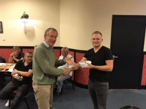 Reitze Koopmans ontvangt de  3e prijs Hoofdklasse